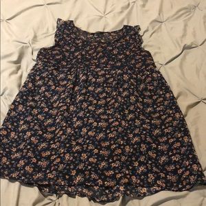Blue and floral dress